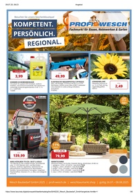Profi Wesch Prospekt - Angebote ab 26.07.
