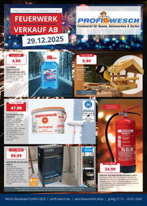 Profi Wesch Prospekt - Angebote ab 27.12.