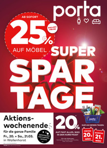 porta Prospekt - Super Spar Preise