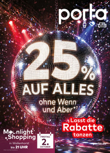 porta Prospekt - 25 % auf alles
