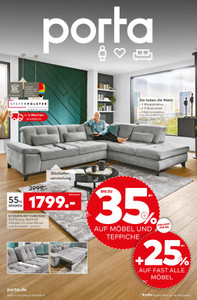 porta Prospekt - 35% auf Möbel und Teppiche