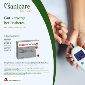 SANICARE Prospekt - Diabetes-Flyer