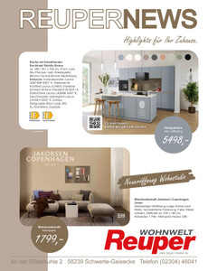 Wohnwelt Reuper Prospekt - Angebote ab 02.04.
