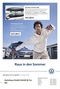 Autohaus Kubik Prospekt - AH Kubik - Raus aus dem Sommer