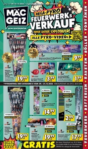 Mäc-Geiz Prospekt - Mega-Pyro Feuerwerksverkauf