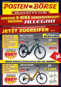 POSTEN-BÖRSE Prospekt - Angebote ab 06.12. - Seite 1