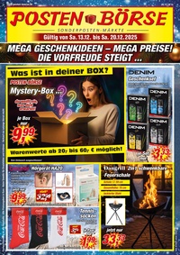 POSTEN-BÖRSE Prospekt - Mega Geschenkideen-Mega Preise!