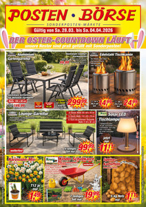 POSTEN-BÖRSE Prospekt - der Ostercountdown läuft