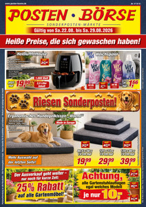 POSTEN-BÖRSE Prospekt - Angebote ab 22.08.