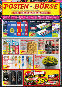 POSTEN-BÖRSE Prospekt - Back to School