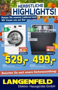 Langenfeld Elektro-Hausgeräte Prospekt - Angebote ab 10.11.