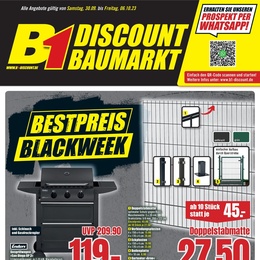 B1 Discount Baumarkt Prospekt - Bestpreis Blackweek