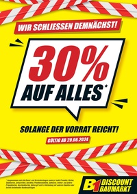 B1 Discount Baumarkt Prospekt - 30% Auf Alles