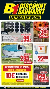 B1 Discount Baumarkt Prospekt - Angebote ab 27.07.