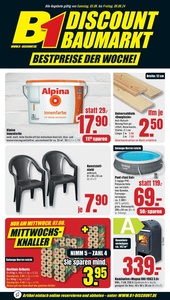 B1 Discount Baumarkt Prospekt - Angebote ab 03.08.