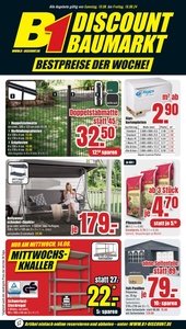 B1 Discount Baumarkt Prospekt - Angebote ab 10.08.