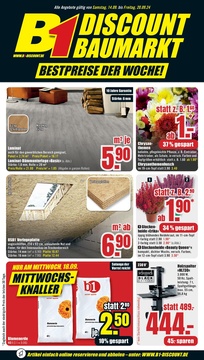 B1 Discount Baumarkt Prospekt - Angebote ab 14.09.