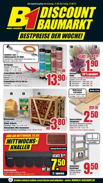 B1 Discount Baumarkt Prospekt - Angebote ab 21.09.