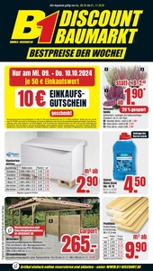 B1 Discount Baumarkt Prospekt - Angebote ab 05.10.