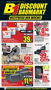 B1 Discount Baumarkt Prospekt - Angebote ab 12.10.