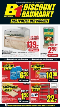 B1 Discount Baumarkt Prospekt - Angebote ab 04.01.