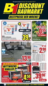 B1 Discount Baumarkt Prospekt - Angebote ab 18.01.