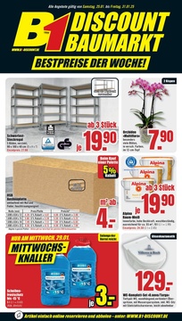 B1 Discount Baumarkt Prospekt - Angebote ab 25.01.