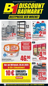 B1 Discount Baumarkt Prospekt - Angebote ab 01.02.