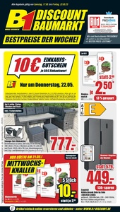 B1 Discount Baumarkt Prospekt - Angebote ab 17.05.