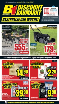 B1 Discount Baumarkt Prospekt - Angebote ab 31.05.