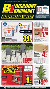 B1 Discount Baumarkt Prospekt - Angebote ab 05.07.