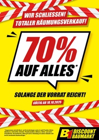 B1 Discount Baumarkt Prospekt - Wir Schliessen! Berlin