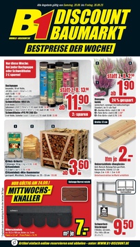 B1 Discount Baumarkt Prospekt - Angebote ab 20.09.