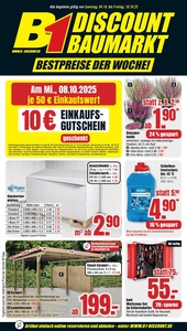 B1 Discount Baumarkt Prospekt - Angebote ab 04.10.