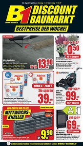 B1 Discount Baumarkt Prospekt - Angebote ab 11.10.