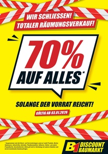 B1 Discount Baumarkt Prospekt - 70% Auf Alles