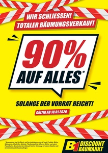 B1 Discount Baumarkt Prospekt - 90% Auf Alles