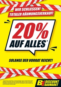 B1 Discount Baumarkt Prospekt - 20% Auf Alles