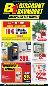 B1 Discount Baumarkt Prospekt - Angebote ab 22.11.