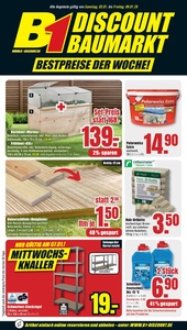B1 Discount Baumarkt Prospekt - Angebote ab 03.01.
