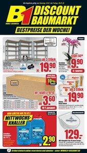 B1 Discount Baumarkt Prospekt - Bestpreise der Woche!