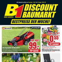 B1 Discount Baumarkt Prospekt - Blumen