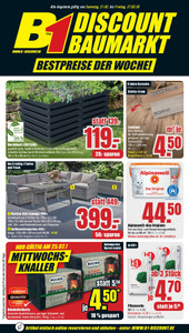 B1 Discount Baumarkt Prospekt - Bestpreise der Woche! - Seite 1