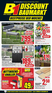 B1 Discount Baumarkt Prospekt - Bestpreise der Woche!