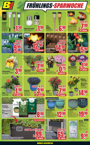 B1 Discount Baumarkt Prospekt - Frühlings-Sparwoche