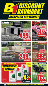 B1 Discount Baumarkt Prospekt - Angebote ab 18.04.