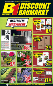 B1 Discount Baumarkt Prospekt - Bestpreis-Sparwoche