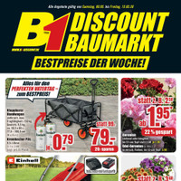 B1 Discount Baumarkt Prospekt - Angebote zum Vatertag Angebote