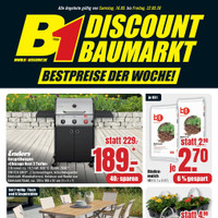 B1 Discount Baumarkt Prospekt - Blumen