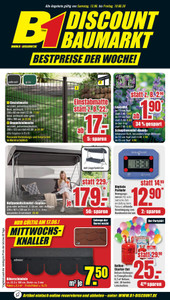 B1 Discount Baumarkt Prospekt - Bestpreise der Woche!